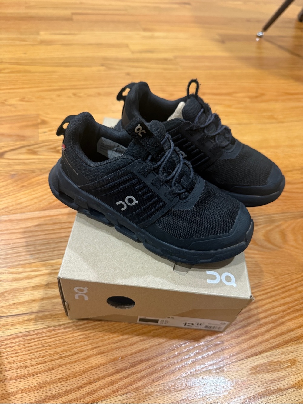 On Running Kids' Black Athletic Sneakers